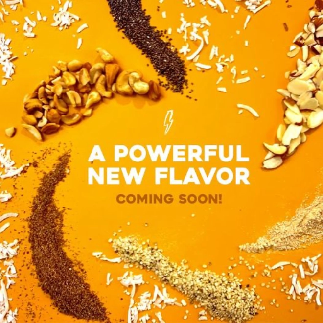 Kellibars stop-motion campaign frame reading 'A Powerful New Flavor Coming Soon'